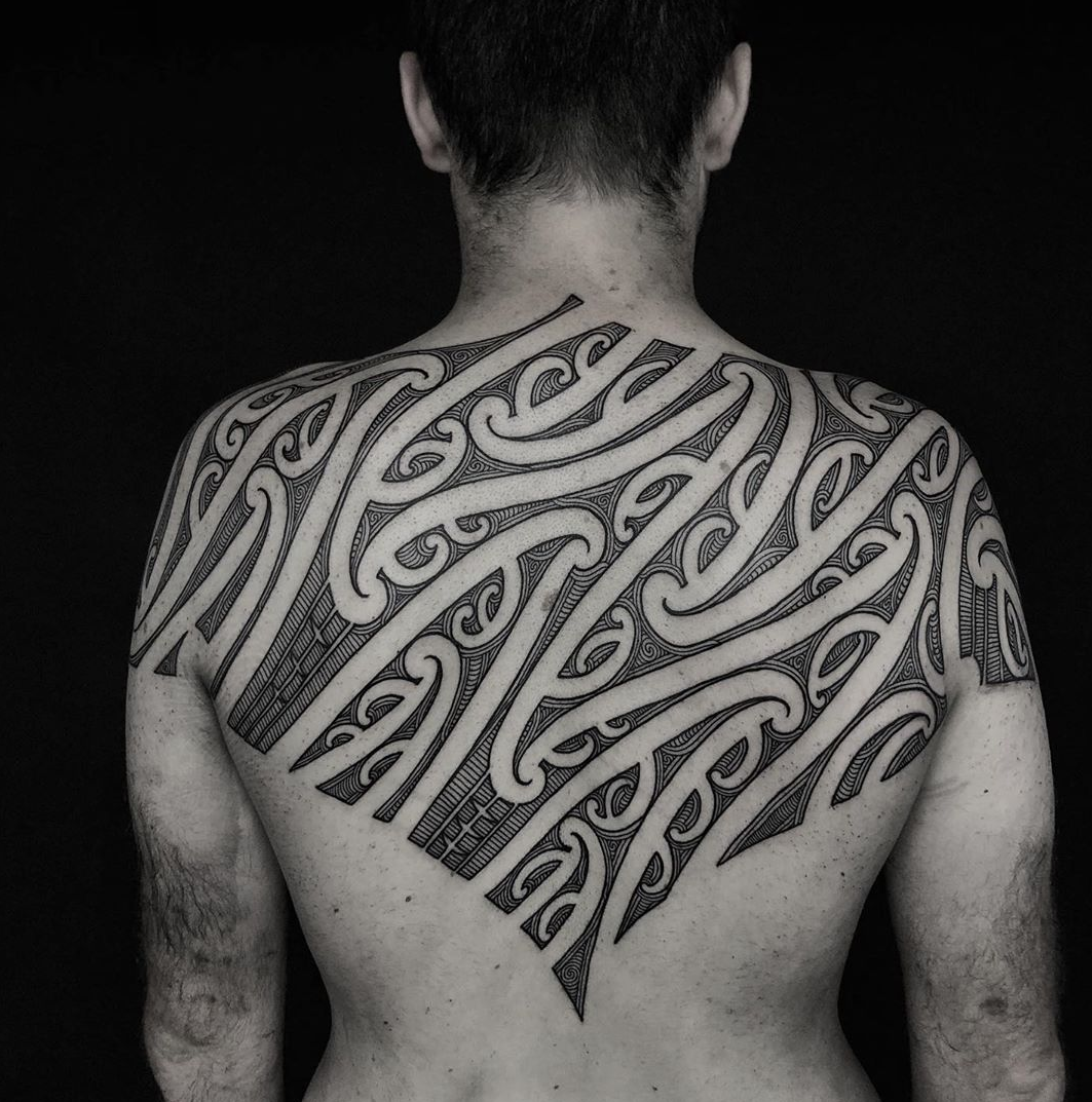 Sunset Tattoo — Maori Ta Moko Back Tattoo by Manawa Tapu...