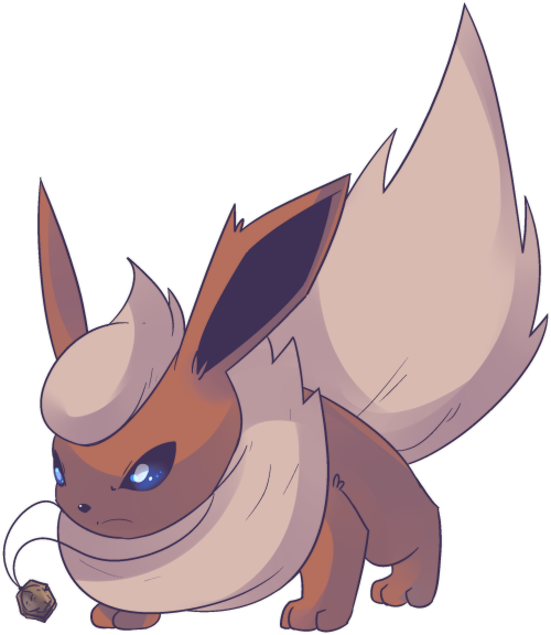 autobottesla:Dome Fossil Booster | Flareon Be afraid!328th $5 commission! Want some? http://autobott