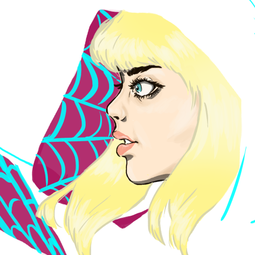 tea-and-video-games:  Spider-Gwen!I hope you all like Spider-Gwen as much as I do! So it was only fitting that I draw her ;D The design of her suit is just flawless… I wish I came up with it XD