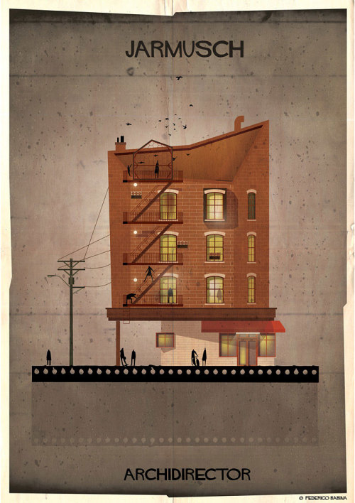mayahan:  Movie Directors’ Styles Reinterpreted As Architecture by Federico Babina