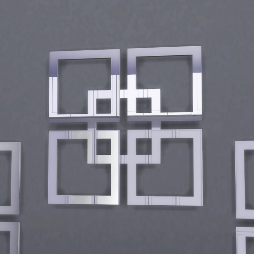 xplatinumxluxexsimsx:xplatinumxluxexsimsx: Squarely There Decorative Wall MirrorDOWNLOAD *Patreon ea