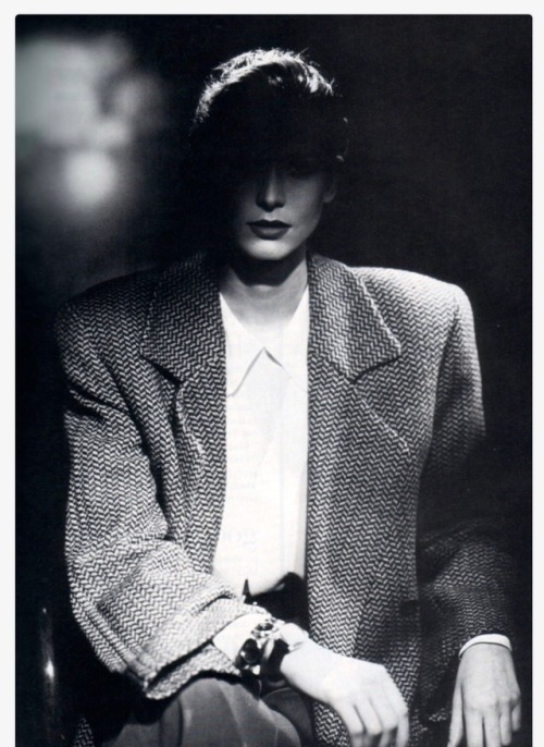vintageinherdream:Vintage Giorgio Armani - Vintage Vogue Sept 1987