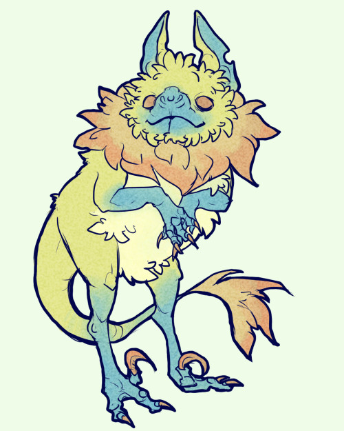 fuckyeahdragons:  sphenodontia:  bat rap(tor) deadly and adorablePARTY COLORS  does bat+raptor=dragon?eh, close enough. 
