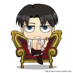 rivaere-shivers:  One of Levi pic. That Levi and his biting glove thing always happen in the official SNK art.  