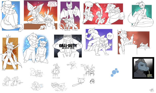 Early February doodles.