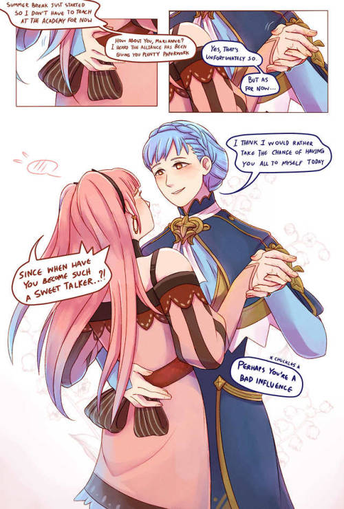 Headcanon: Marianne can be a flirt if she wants to.