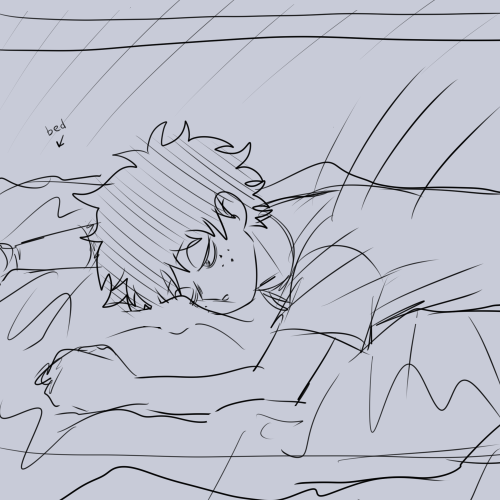 didodri: katsuki was staying in deku’s roomno sleep