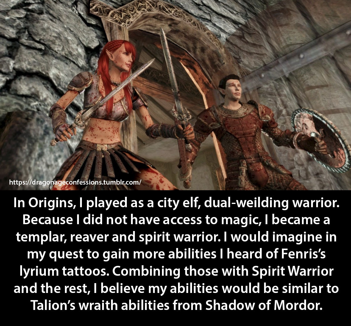 City Elf Origin  Dragon age origins, Dragon age characters