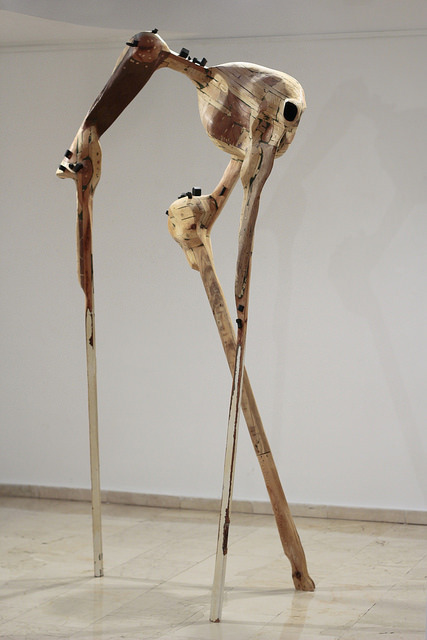 ojimbo:  Huida, 2013 Madera reciclada 222 x 70 x 103 cm by joaquín ortega on Flickr.