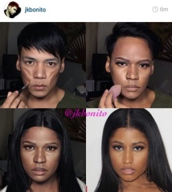 susiethemoderator:  heytheredahleah:  ALL of these are Blackface… Why is his account still up? It doesn’t matter that he’s a professional make up artist,It doesn’t matter that he’s doing it as “art,” he is literally profiting for portraying