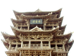 changan-moon:  Traditional Chinese architecture, wooden pavilion in Shanxi province. Feiyun pavilion飞云楼, Bianjing pavilion边靖楼, Qiufeng pavilion秋风楼.
