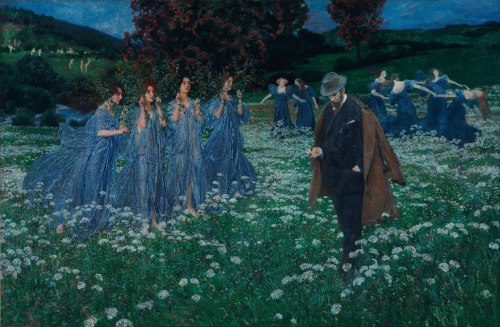 Maximilian Lenz, A World, 1899. Oil on canvas, 121.5 x 186 cm. Museum of Fine Arts, Budapest.