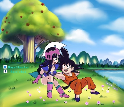 The Gochi scenes were so cute in Dragon Ball. Also loved how Goku fell asleep while Chichi fantasize