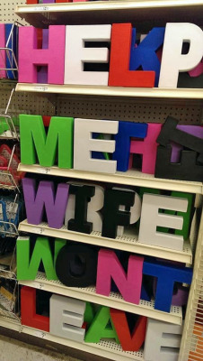 tastefullyoffensive:  Spotted at a Michael’s craft store. [x]