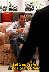 thebluths:anonymous: could you gif gob and lucille trying to spin their chairs? :)
