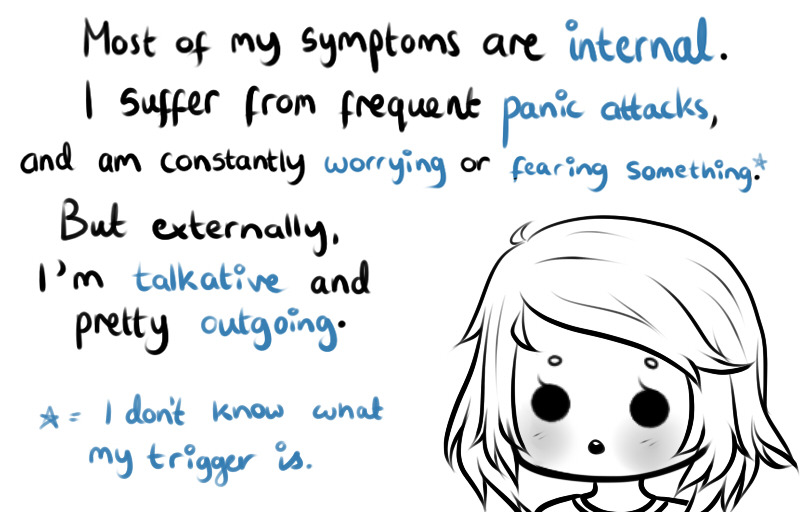 follows-me-into-the-woods:  PSA TIME - SOCIAL ANXIETY I am an extrovert. I am talkative,