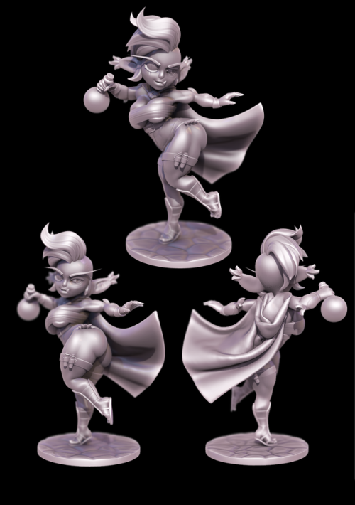 professorf: Auri sculpt is complete! Was tons of fun making it and I’m probably going to 3D print it. Please re-blog if you like it! Keep reading 