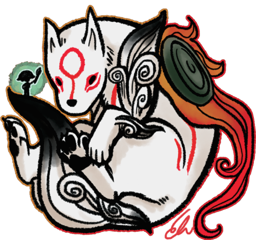 cricketcreates: I’ve been working on making my other charms double sided too, so Amaterasu has