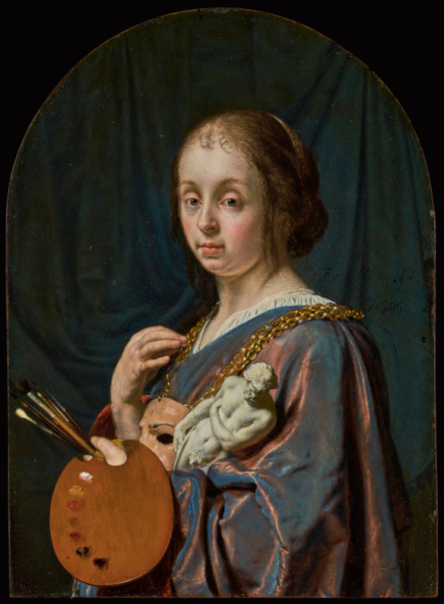 Pictura (An Allegory of Painting)    -    Frans van Mieris the Elder , 1661Dutch, 1635 - 1681Oil on 