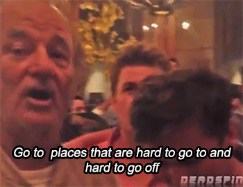   Bill Murray Crashes Bachelor Party, Gives Awesome Speech   I think this actually just changed all my perspectives .. 