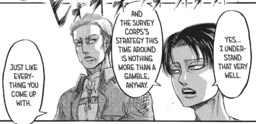 Levi, can you filter your thoughts for at least 24 hours since being reunited with Erwin?Meanie.