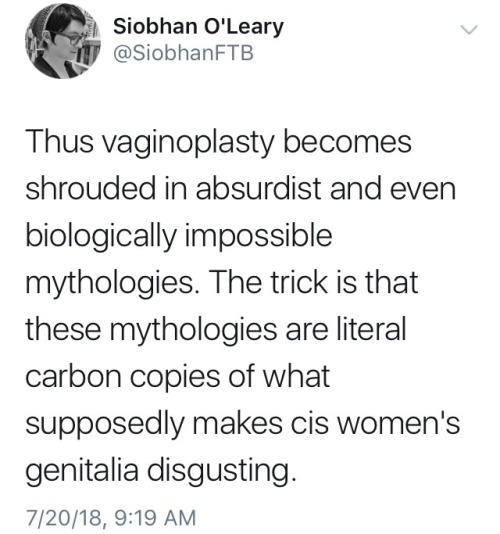 transgirlpinup: seranine: “scratch a transphobe and a misogynist bleeds” siobhan o'leary