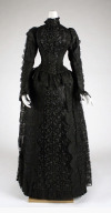 Porn photo in-herbones:Evening dress 1887-89. Cotton,