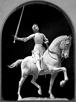 europeansculpture:  Représentation équestre de Jeanne d'Arc, ca. 1870 