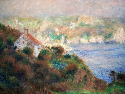 Some Renoir’s landscapes of Guernsey:Brouillard_à_Guernsey 1883View at Guernsey 1883The bay of