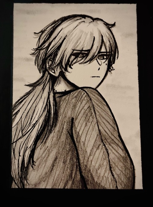 Lil Sketch Of An Old Oc. Doing More Traditional Art//sketches Lately. Not Liking Digital Art Much Anymore.