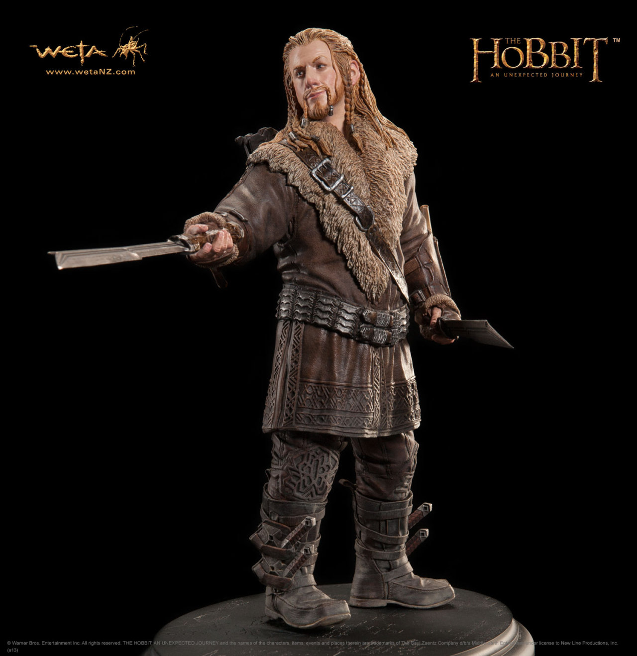 batsdontkill:  Fili statue by Weta  “Wielding twin Dwarven swords and bristling