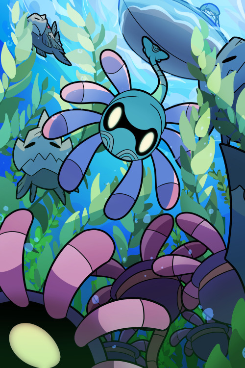 The Lileep That Live In The Kelp Forests Are Difficult To Track, Luckily Cradily Always Gives Me A Handor