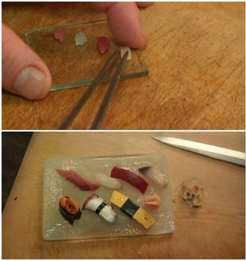 cocobijoulala: archiemcphee:  We featured plenty of different miniature fake foods, but what about a