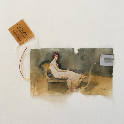 conflictingheart - Miniature Paintings on Tea Bags by Ruby...