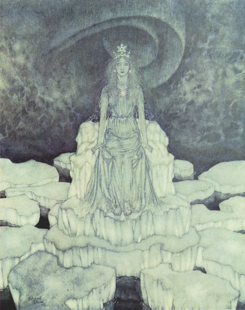 The Snow Queen on the Throne of Ice, Edmund Dulac