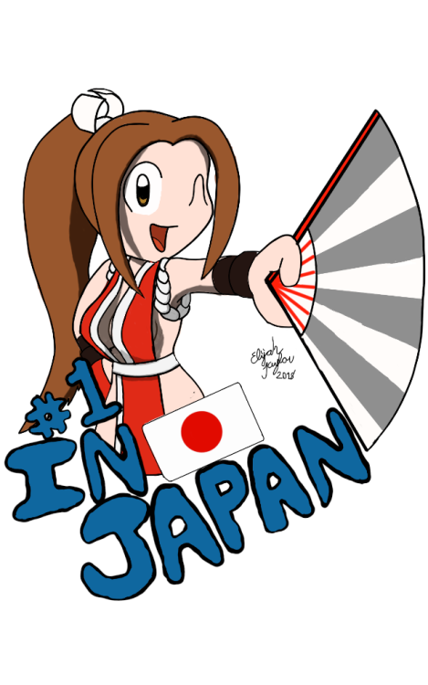 Following up yesterday’s painting, here’s a quick drawing of of one of SNK’s queens, Mai Shiranui, a