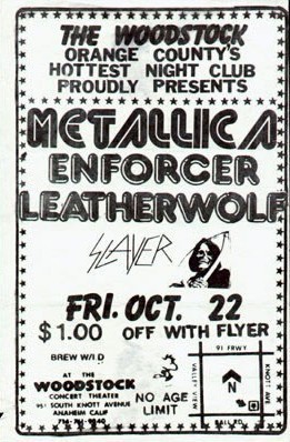 far-beyond-rancid:  Slayer Show PostersDates: October 22, 1982 May 28, 1983 March