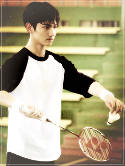 unmyung-deactivated20140708:  badminton never looked better   Son :&ldquo;)