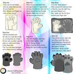 fursuit-tutorials:Hand Tutorial by Aurora-Fabrications