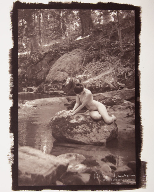 Soul of the Stream, with @blueriverdream.  Palladium toned kallitype.Starting to get some prints rea