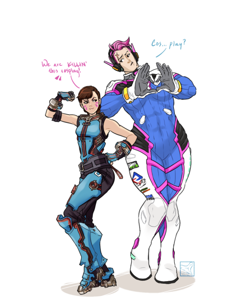 sinksanksockie: Alright so, I asked people to send me two Overwatch characters so that I could swap 