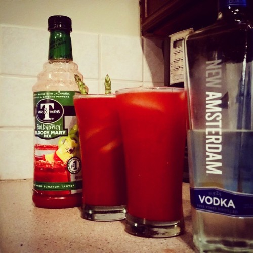 I may have used a tad too much #vodka #bloodymary #sundayfunday