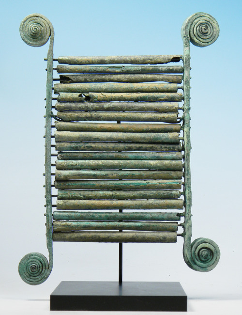 rodonnell-hixenbaugh: Greek Bronze Chalcophone An ancient Greek bronze chalcophone, a musical instru