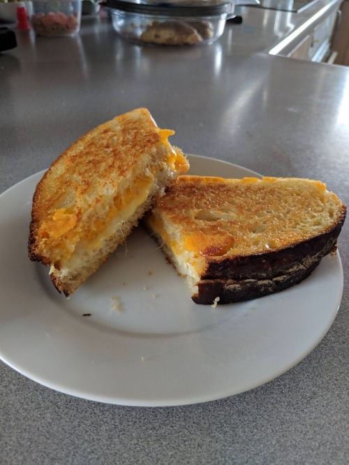 grilledcheesechirps - Homemade bread w/ cheddar and pepper...