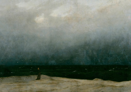 hansolospants: Caspar David Friedrich, Monk by the Sea (detail), 1808 [x]