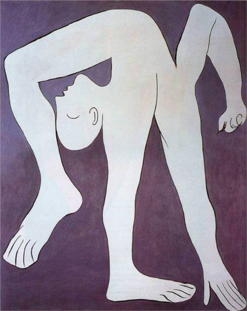 artimportant: Left : Pablo Picasso - Acrobat, 1930  Right : Henri Matisse - The Floating Hair, 