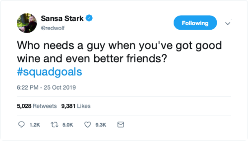 the-wolfofstormsend: Starks and Friends Twitter 1