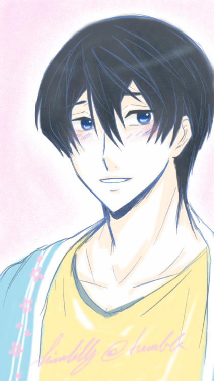 hinalilly:Smiling Haru because I felt like it! He’s happy so I’m happy!!! Aaaaah I hope he’ll keep s