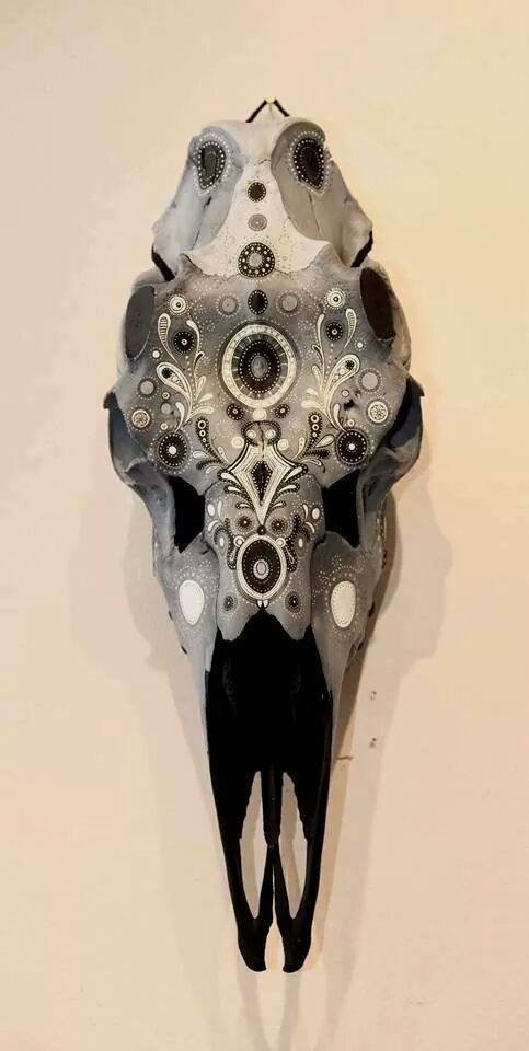 skull-a-day:  Swedish Skull Art from Hanna Hasse Bergström