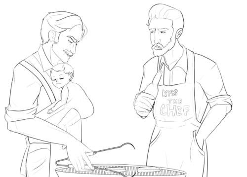 WIP of the “My Two Dads” that should be added to the game.